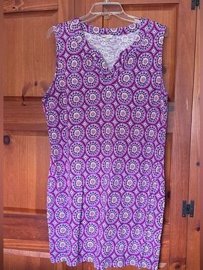 Talbots sleeveless cotton dress sz XLP